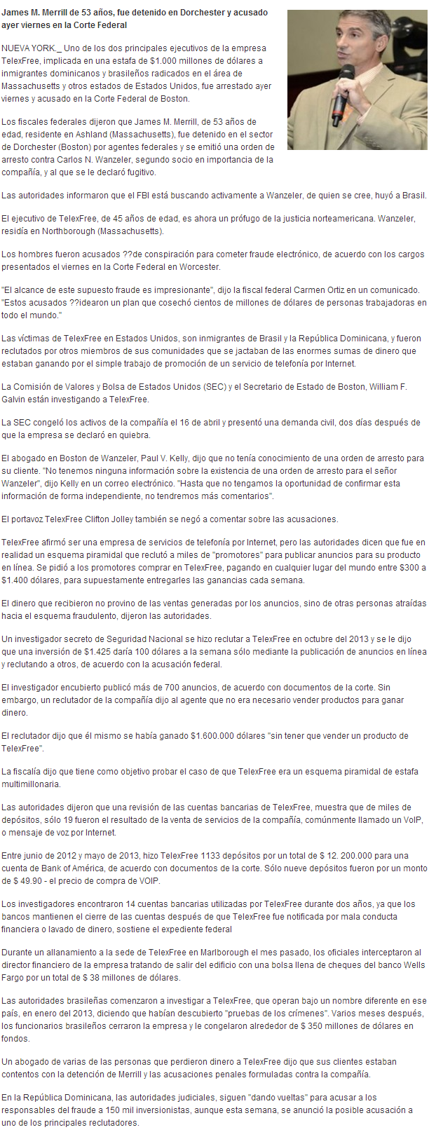 dueno de telexfree arrestado